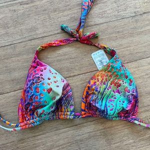 Luli Fama Bikini Top in Wild Waters D Cup